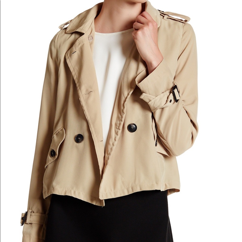 Tan Cropped Jacket by HARLOWE & GRAHAM